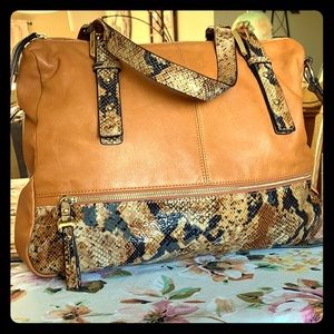 B. Makowsky Leather Handbag